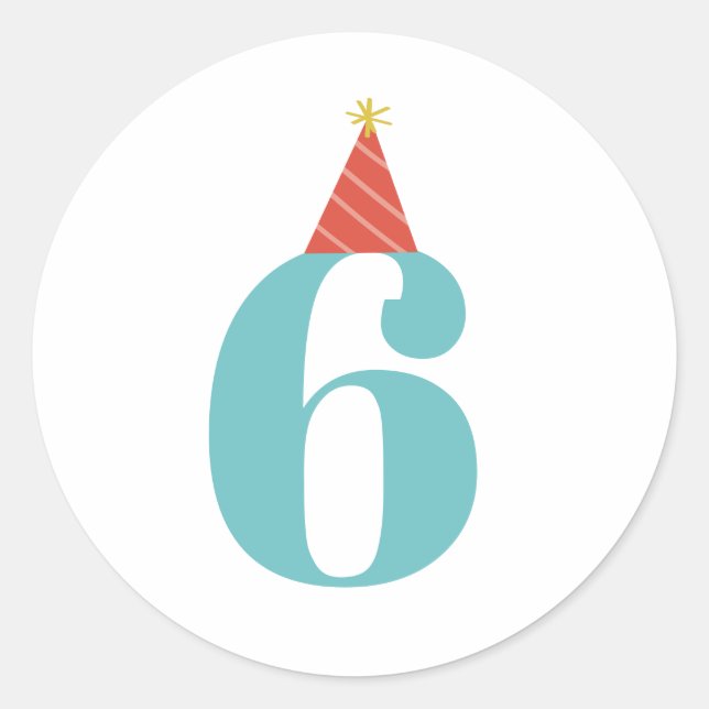 Adesivo de idade de aniversário de crianças (Frente)