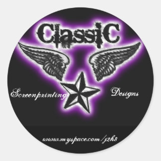 Adesivo de impressão de ecrã clássico