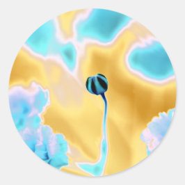 Adesivo de Impressão de Flor de Cores Suaves