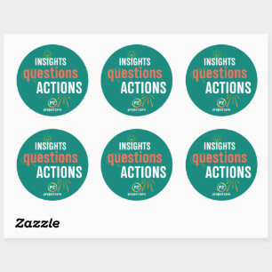 Adesivo de Insights, Ações e Perguntas do PZ