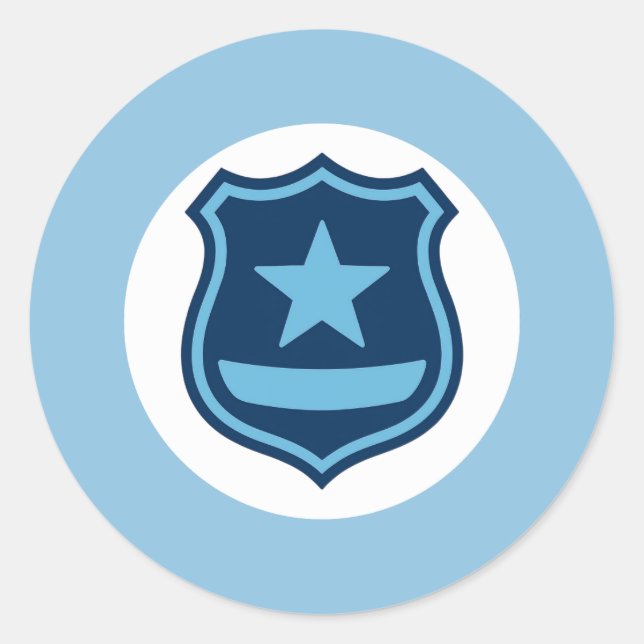 Adesivo de Insígnia da Polícia (Frente)