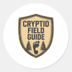 Adesivo de Insígnia do Guia de Campo de Criptozool