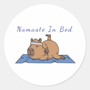 Adesivo de Ioga de Capivara Engraçado – Namaste Na