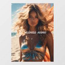 Adesivo de janela de moda personalizada