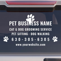 Adesivo de janela para Pet grooming moderno