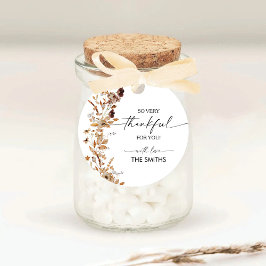 Adesivo de Jantar de Ação de Graças com Folhas de