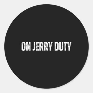 Adesivo De Jerry Duty Esquis Piada Divertida de Esqui Mont