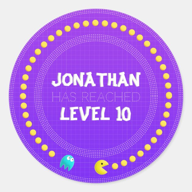 Adesivo de jogador para o jogo de aniversário On (Frente)