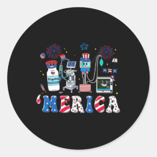 Adesivo De Julho, Enfermeira Red White Icu Cuidando Er Ed 