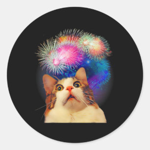 Adesivo De Julho Fogos De Artifício Entraçados