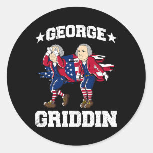 Adesivo De Julho George Washington Griddy George Griddin
