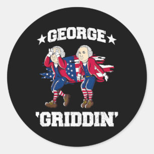 Adesivo De Julho George Washington Griddy George Griddin 2