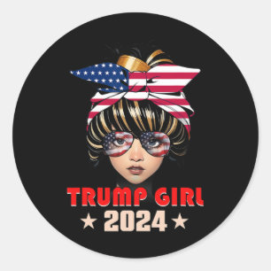 Adesivo De Julho Trump 45 47 Trump Girl 2024