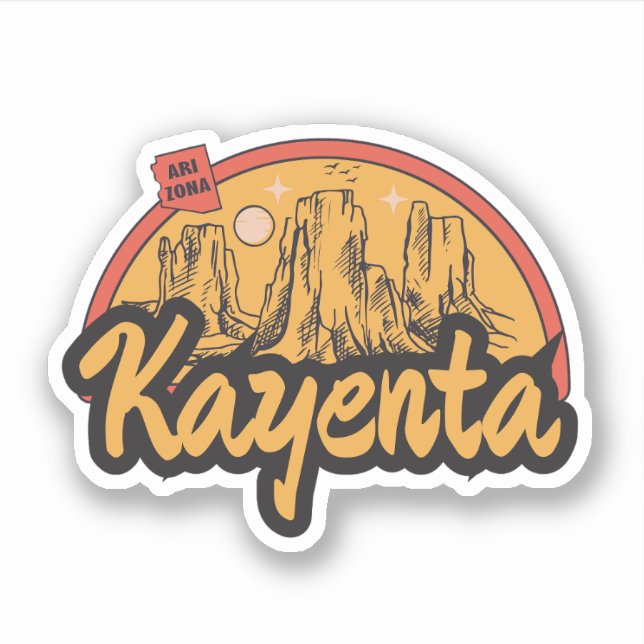 Adesivo de Kayenta, Arizona (Frente)