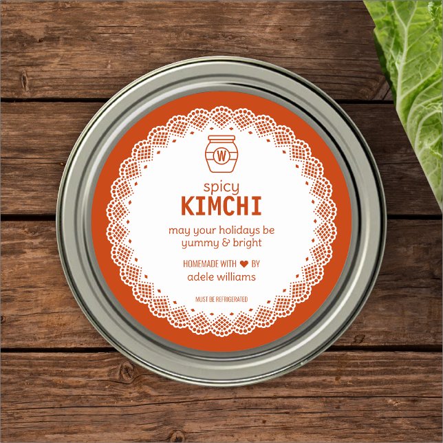Adesivo de Kimchi Apimentado Caseiro (Criador carregado)