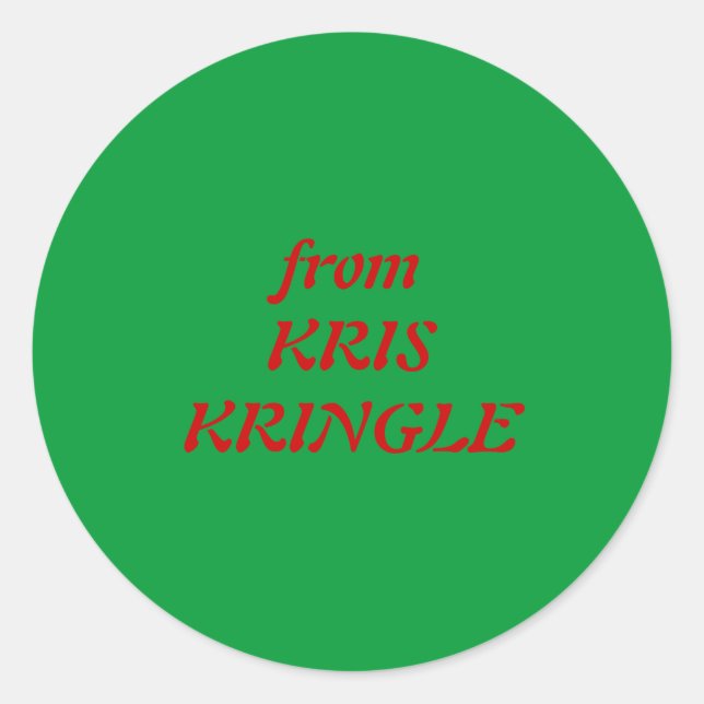 Adesivo de KRIS KRINGLE (Frente)