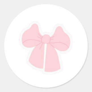 Adesivo de Laço Rosa Pastel Fofo | Kawaii Coquette
