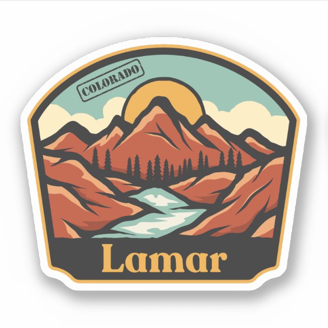 Adesivo de Lamar, Colorado (Frente)