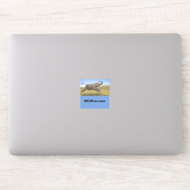 Adesivo de Laptop de elefante voador em NC4Ever.co (Computador)