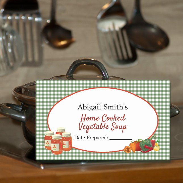 Adesivo de Legumes para Pote de Conserva de Uso Ge (Criador carregado)