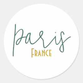 Adesivo de Lembrança de Paris, França