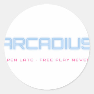 Adesivo de Letreiro de Neon Arcadius