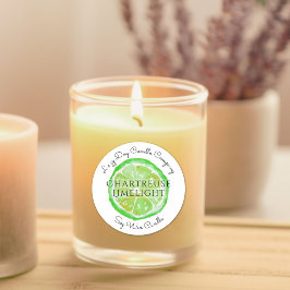 Adesivo de Lima Cítrica Aquarela da Candle Company