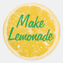 Adesivo de Limão. Faça Limonada.