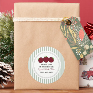 Adesivo de Listra de Maçã Personalizado  Adesivo R