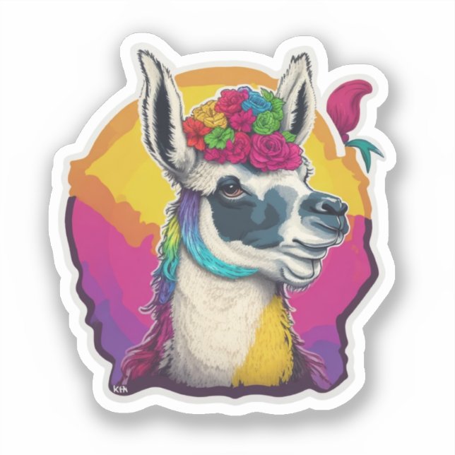 Adesivo de Llamas de Cuta (Frente)