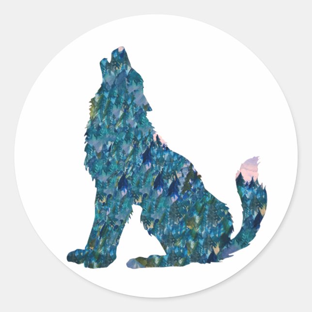Adesivo de Lobo (Frente)