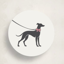 Adesivo de Logo de Passeador de Cães Clássico Eleg