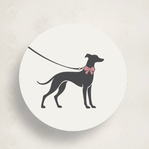 Adesivo de Logo de Passeador de Cães Clássico Eleg