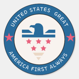 adesivo de logotipo America First