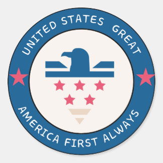 adesivo de logotipo America First