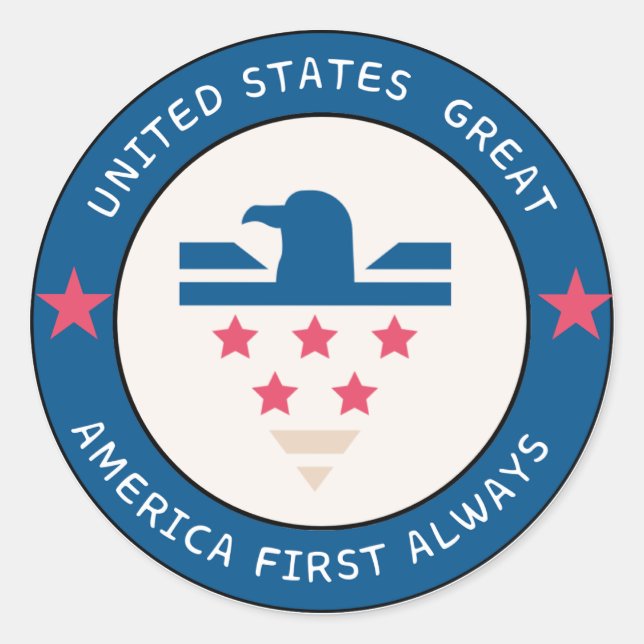 adesivo de logotipo America First (Frente)