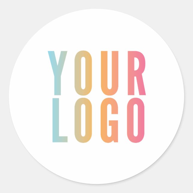 Adesivo de Logotipo de Negócios Simples (Frente)