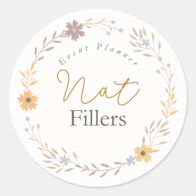 Adesivo de logotipo redondo (Frente)