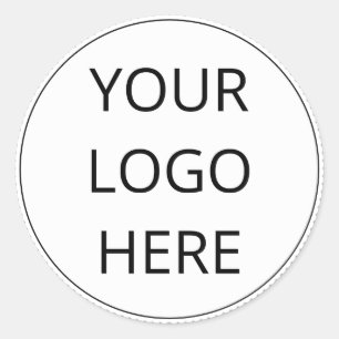 Adesivo de logotipo redondo
