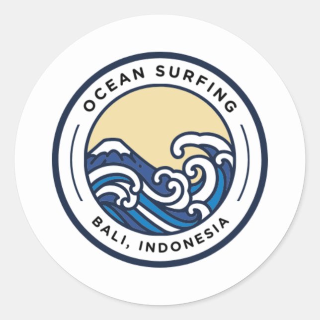 Adesivo de logotipo redondo (Frente)