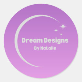 Adesivo de logotipo redondo personalizado