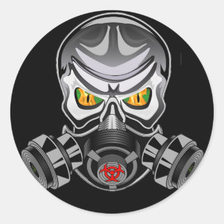 Adesivo de logotipo tóxico