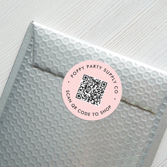 Adesivo de Loja de QR Code Personalizado (Criador carregado)