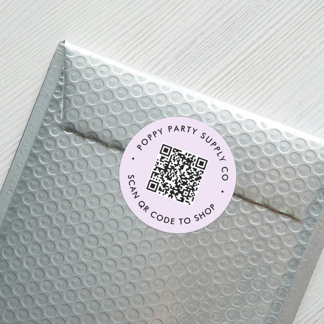 Adesivo de Loja de QR Code Personalizado (Criador carregado)
