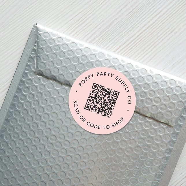 Adesivo de Loja de QR Code Personalizado (Criador carregado)