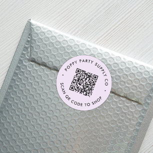 Adesivo de Loja de QR Code Personalizado