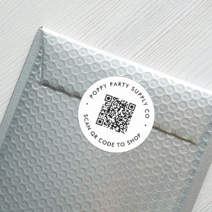 Adesivo de Loja de QR Code Personalizado