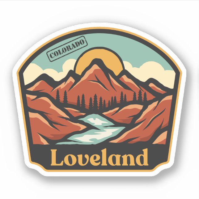 Adesivo de Loveland, Colorado (Frente)