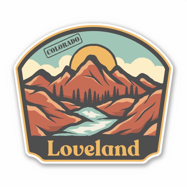 Adesivo de Loveland, Colorado (Frente)