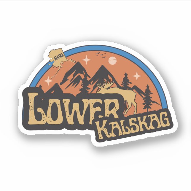 Adesivo de Lower Kalskag, Alasca (Frente)
